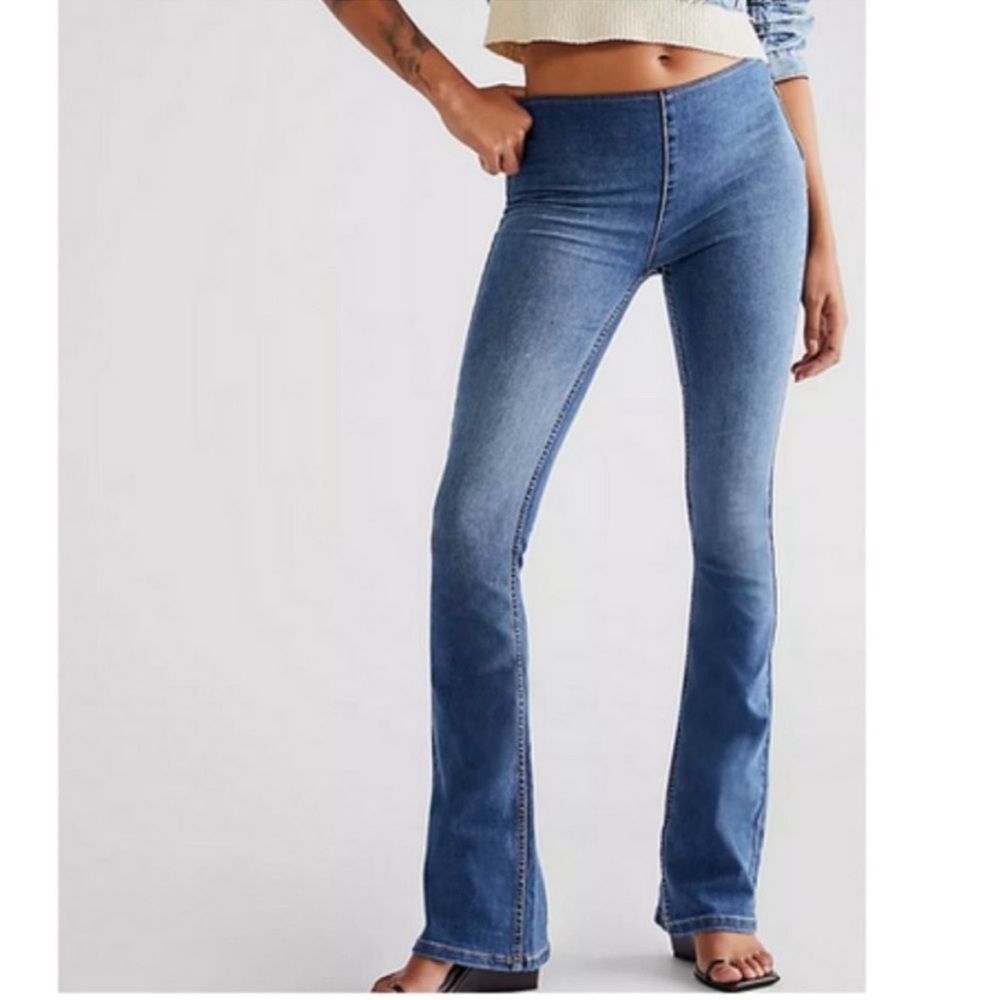 Free People Jenny Bootcut Pull On Jeans